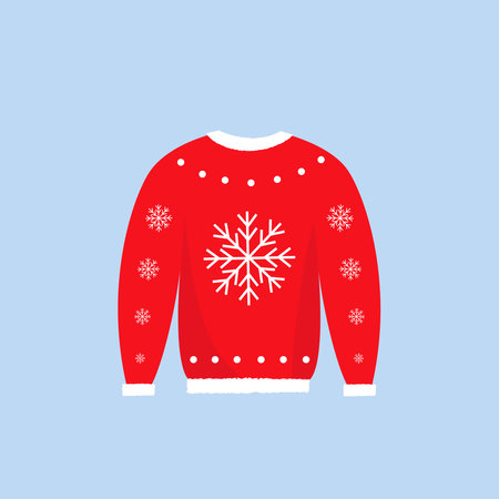 Cute ugly vector. Merry christmas illustrationのイラスト素材