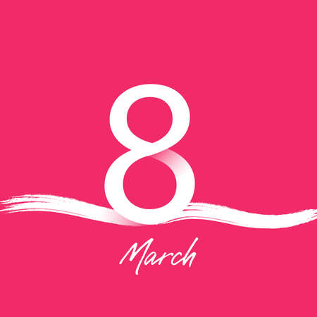 8 March. Happy Women's Dayのイラスト素材