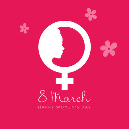 8 March. International Women's Dayのイラスト素材