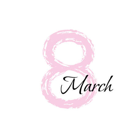 8 march. Happy Women's Dayのイラスト素材