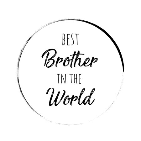 Best Brother in the Worldのイラスト素材