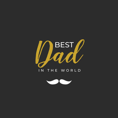 Best Dad in the worldのイラスト素材