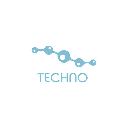 Technology logotype template. Tech iconのイラスト素材