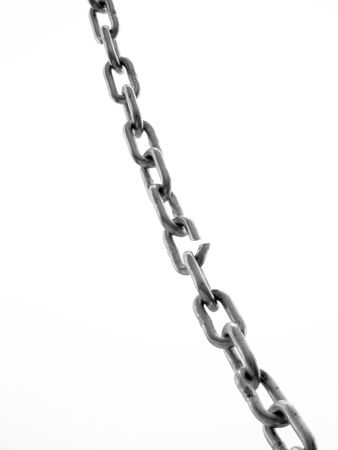 Broken link in a chainの写真素材