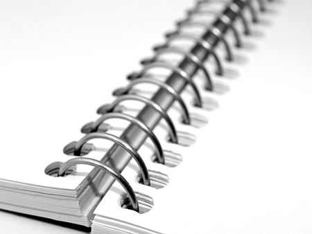 Ringbinder on a sketch bookの写真素材