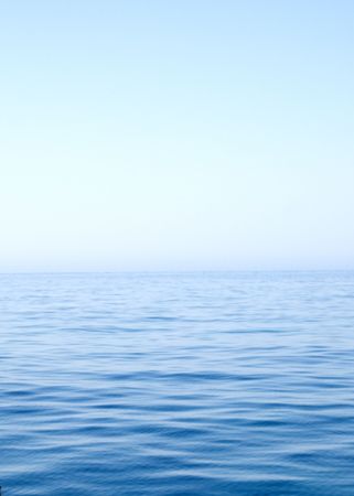 Open sea with calm wavesの写真素材