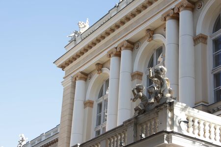 Architecture beautiful stucco molding of the Odessa Opera Houseの写真素材