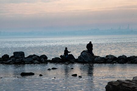 landscape, sea, water, sunset, dawn, sky, sun, sea, beach,の写真素材