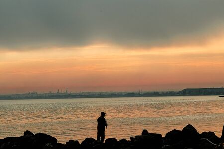 landscape, sea, water, sunset, dawn, sky, sun, sea, beach,の写真素材