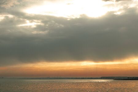 landscape, sea, water, sunset, dawn, sky, sun, sea, beach,の写真素材