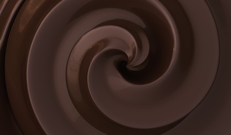 Sweet chocolate cream background. 3D rendered illustration.の写真素材