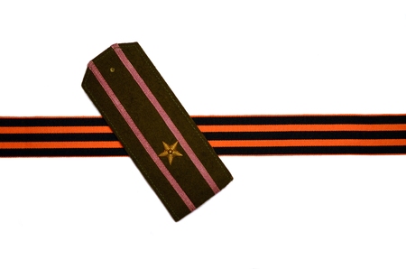 Major shoulder straps. Soviet armyの写真素材