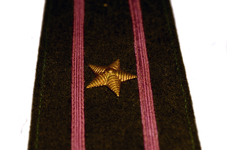 Major shoulder straps. Soviet armyの写真素材