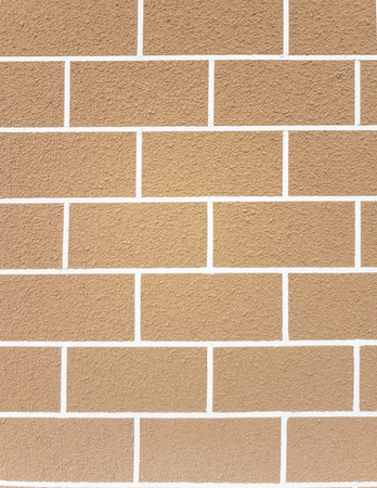 Wall bricks brown with a white stripe background