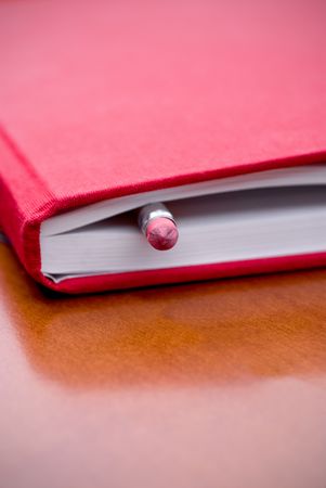 Book with pencil insideの写真素材