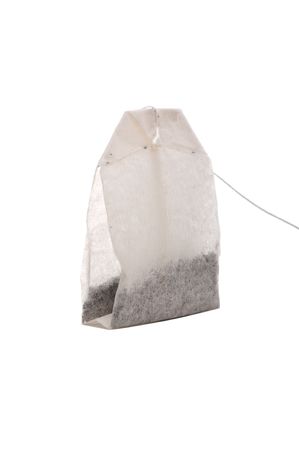 tea bag on whiteの写真素材