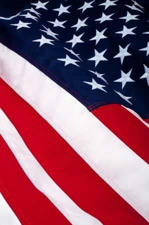Close up of an American Flag
