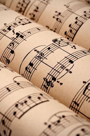  Rolls of sheet music (public domain)の写真素材