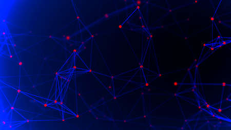 Connections system.Big data digital background. 3d rendering.の写真素材
