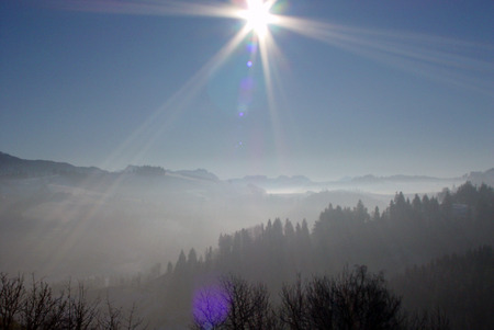 Frosty landscape