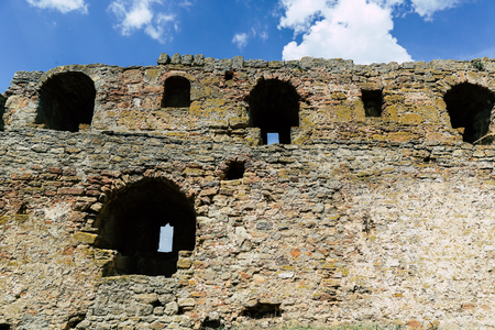 Belgorod-Dniester fortress. Ackermann. Photos of walls and towers of fortifications. Fortress in the springの写真素材