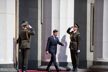 05.20.2019 Ukraine. Kyiv. Verkhovna Rada of Ukraine. Inauguration of the President of Ukraine Vladymyr Zelenskyのeditorial素材