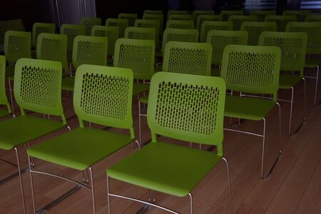 The office is empty. The office is quarantined. There are no employees in the officeの写真素材