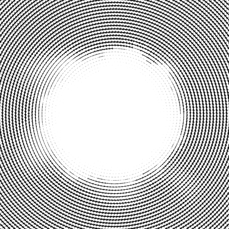 Halftone vector lines. Halftone effect. Background concept. Vignette texture. Circle lines isolated on the white backgrounのイラスト素材