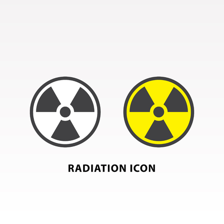 Radiation symbol icon set vector illustration.のイラスト素材