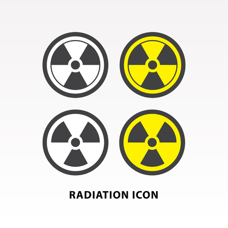 Radiation symbol icon set vector illustration.のイラスト素材