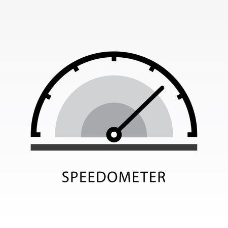 Speedometer icon vector illustration. Indicator icon.のイラスト素材
