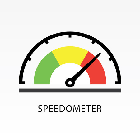 Speedometer icon vector illustration. Indicator icon.のイラスト素材