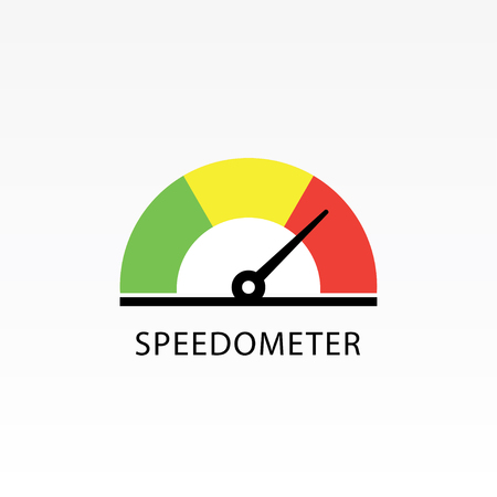 Speedometer icon vector illustration. Indicator icon.のイラスト素材