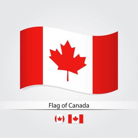 Flag of Canada vector illustration.のイラスト素材