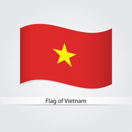 Flag of Vietnam vector illustration.のイラスト素材