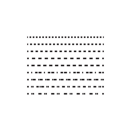 Black dotted lines vector illustration on white background.のイラスト素材