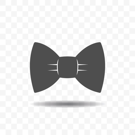 Bow tie icon design concept isolated on transparent background. Modern simple flat sign.のイラスト素材