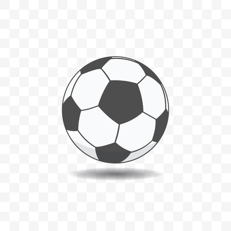 Football ball icon in trendy flat style isolated on transparent background.のイラスト素材