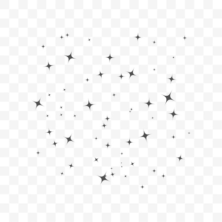 Stars on sky icon simple flat. Perfect Black pictogram illustration on white background.のイラスト素材