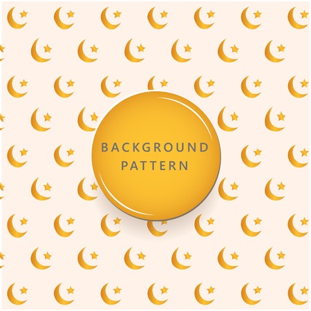 Gold moon and star textures pattern background for wrapping paper, fabric, cover and card.のイラスト素材