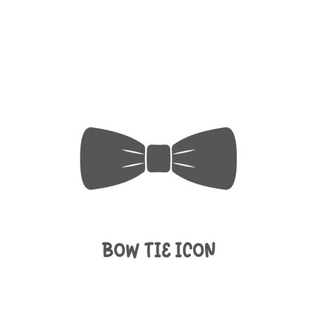 Bow tie icon simple silhouette flat style vector illustration on white background.のイラスト素材