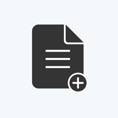 New file, add new document isolated flat design vector illustration on white background.のイラスト素材