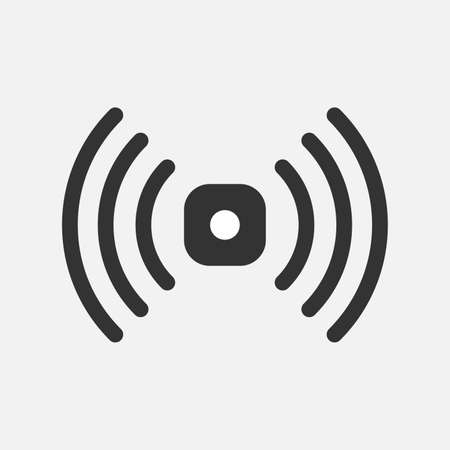Sensor icon isolated flat design vector illustration on white background.のイラスト素材