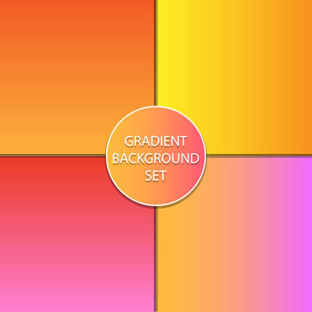 Abstract gradient template background set blank space wall.のイラスト素材