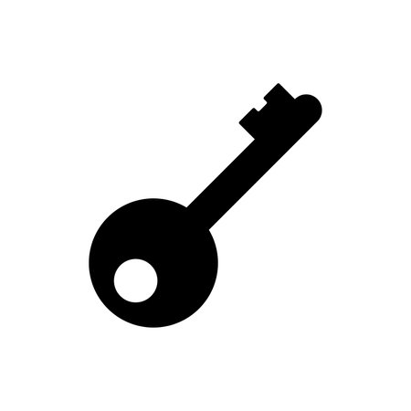 Key icon isolated vector illustration on white background.のイラスト素材