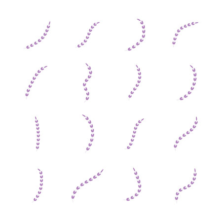 Lavender icon isolated vector illustration on white background.のイラスト素材
