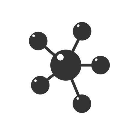 Cells icon isolated flat style vector illustration on white background.のイラスト素材