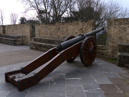 Old cannon on top of a fortの写真素材
