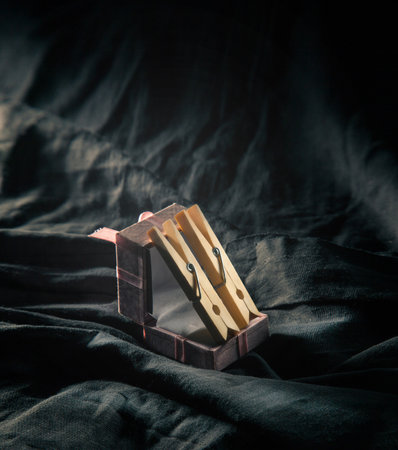 comic souvenir wooden clothespins to bdsm sex in a gift box