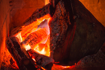 Abstract texture of the smoke and fire